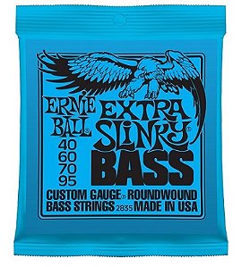 Encordoamento Ernie Ball Baixo 4 Cordas 0.40/0.95 cod. 2835 (Made in USA)