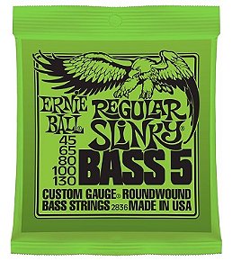 Encordoamento Ernie Ball Baixo 5 Cordas 0.45/130 cod. 2836 (Made in USA )