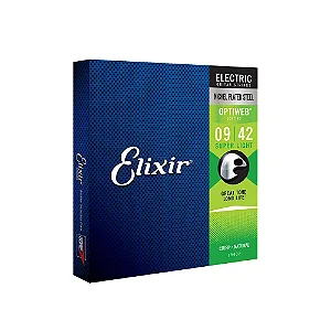 Encordoamento ELIXIR Guitarra OPTIWEB 0.09 - Som mais Natural