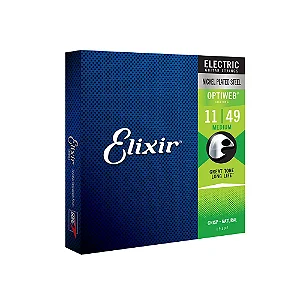 Encordoamento ELIXIR Guitarra OPTIWEB 0.11 Medium - Som mais Natural