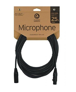 Cabo PW-CMIC 25 Daddario - Planet Waves 25ft - p/ Microfone XLR/XLR - 7,62m