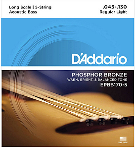 Encordoamento Baixolão Phosphor Bronze EPBB170-5 0.45 - 5 cordas