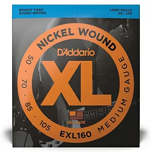 Encordoamento Daddario Baixo 5 cordas - EXL 160-5 - 0.50 - 5 cordas