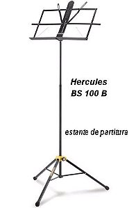 Estante de Partitura HERCULES modelo BS100B - dobrável compacta