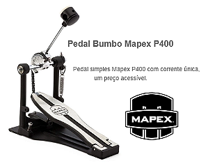 Pedal de Bateria MAPEX Simples de Bateria P400