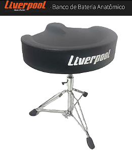 Banco de bateria anatômico Liverpool - tipo assento formatado