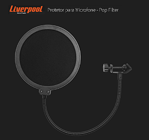 Anti-Puff LIVERPOOL para Microfone POP-FILTER