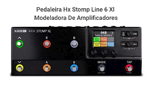 HXSTOMPXL LINE 6 - Pedaleira Mod. de Amps , Caixas e Efeitos de alta resolução p/ Guitarra