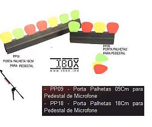 PP09 Porta Palheta Ibox p/ pedestal de microfone 9 cm