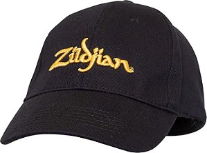 Boné Zildjian Preto c/ logo dourada T3200