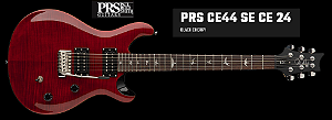 Guitarra PRS SE CE44 cor: Black Cherry Escala Rosewood - acompanha Bag Original em poliéster Marrom