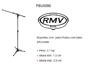Estante de Microfone Girafa RMV mod. PSSU00090