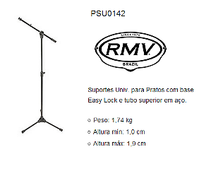 Estante de Microfone Girafa  RMV mod. PSSU00142