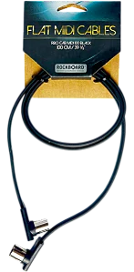 Cabo Midi Flat Rockbag c/Plug L nas duas pontas c/ 1m RBOCABMID100BK