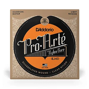 Encordoamento DADDARIO Violão Nylon Profissional PRO ARTE NYLON CORE EJ43(Light Tension)