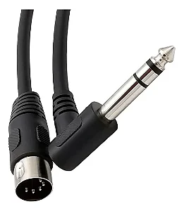 Cabo Stereo Roland TRS/TRS mod. PCS-5-TRA c/ uma das pontas em L  - 1,5 metros