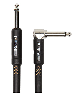Cabo Roland Instrumento RIC-B20A c/ 1 dos plugs em L  - 6 metros