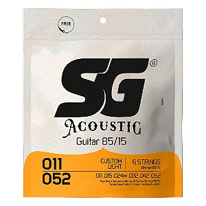 Encordoamento SG Violão aço 0.11 c/ corda Grátis