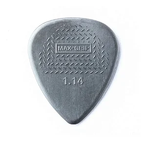 Palheta Dunlop MAX-GRIP NYLON 1,14 cor cinza (unidade)
