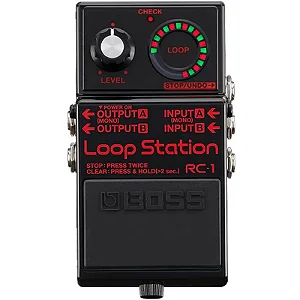 Pedal Boss RC-1-BK Loop Station Preto Edição Limitada