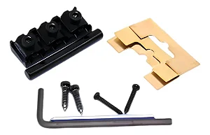 Trava Avulsa Gotoh para Floyde Rose mod. GHL1 - 43 mm CK Cosmo Black os parafusos prendem pela parte de tras do braço