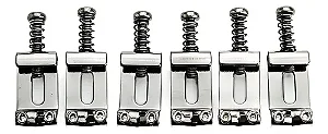 Saddles Gotoh p/ Tremulo S-101 Jogo com 6 peças , acabamento Nickel p/pontes tipo GE101
