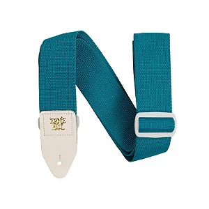 Correia Ernie Ball Polypro Verde-Azulado c/ ponta Branca P05349 para Guitarra, Violão ou Baixo