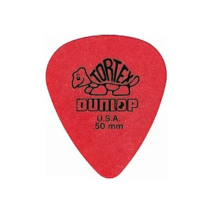 Palheta TORTEX DUNLOP 0.50 Vermelha ( unidade )