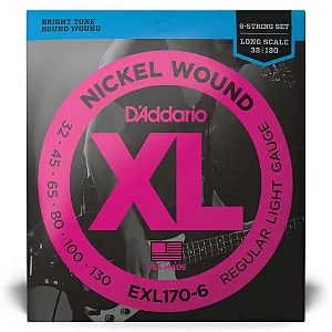 Encordoamento Daddario Baixo 6 cordas - EXL 170-6
