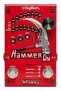 Pedal HAMMER ON Digitech c/ Fonte (Lançamento) - Instantaneous pitch shifter