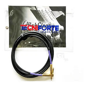 Cabo p/ Instrumento TECNIFORTE P10 x P10 em L High Clear 4,58m