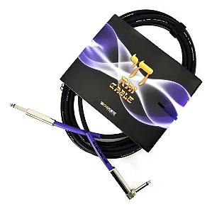 Cabo p/ Instrumento TECNIFORTE P10 x P10 em L Linha RAI 3m - 10ft
