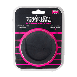 Anti Feedback ERNIE BALL SOUNHOLE COVER - Redutor de microfonia para violão tipo Nylon PO9630 Preto