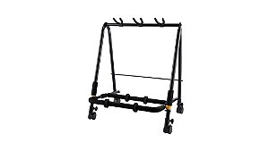 Suporte de chão Hercules Tipo Rack p/ 3 instrumentos GS523B PLUS c/ rodinhas