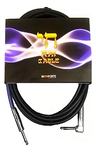 Cabo p/ Instrumento TECNIFORTE P10 x P10 em L Linha RAI 4,58m - 15ft