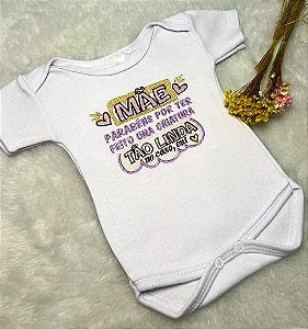 Body Bebê Personalizado com Nome Bordado