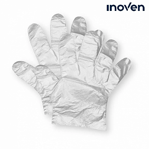 Luva Plástica Descartável Inoven pct 100