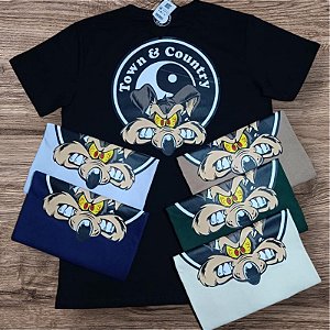 Camiseta Masculina Town & Country 100% Algodão – Conforto e Estilo Casual