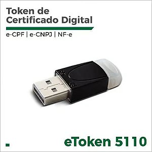 Token para Certificado Digital Safenet 5110 - Homologado (cor preto)