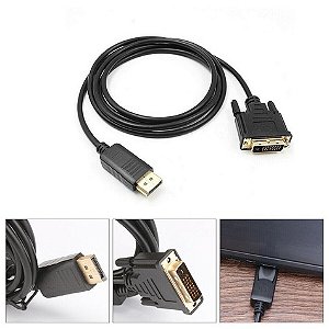 Cabo DISPLAYPORT para DVI 1,80 MTS