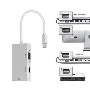 Adaptador Mini Displayport para  VGA/DVI/HDMI