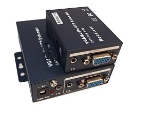 Extensor VGA 100 metros via cabo UTP com aúdio e loop
