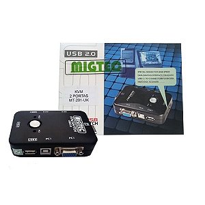 KVM  02 portas VGA