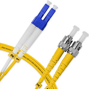Cordão Óptico Monomodo LC para ST