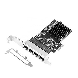 Placa de Rede 04 Portas Ethernet GIga