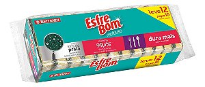 KIT COM 12 UNIDADES ESPONJA MULTIUSO DUPLA FACE - ESFREBOM