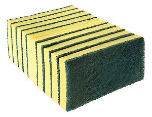 KIT COM 12 UNIDADES ESPONJÃO DUPLA FACE - SUPERPRO BETTANIN