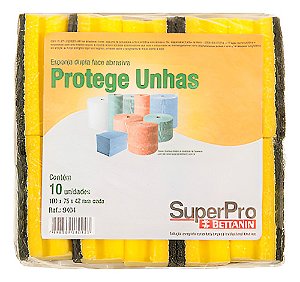 ESPONJA DUPLA FACE PROTEÇÃO DE UNHAS - SUPERPRO