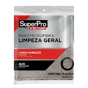 PANO MICROFIBRA MULTIUSO LIMPEZA GERAL 70X50CM - SUPERPRO