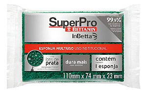 ESPONJA DUPLA FACE COM IONS DE PRATA - SUPERPRO